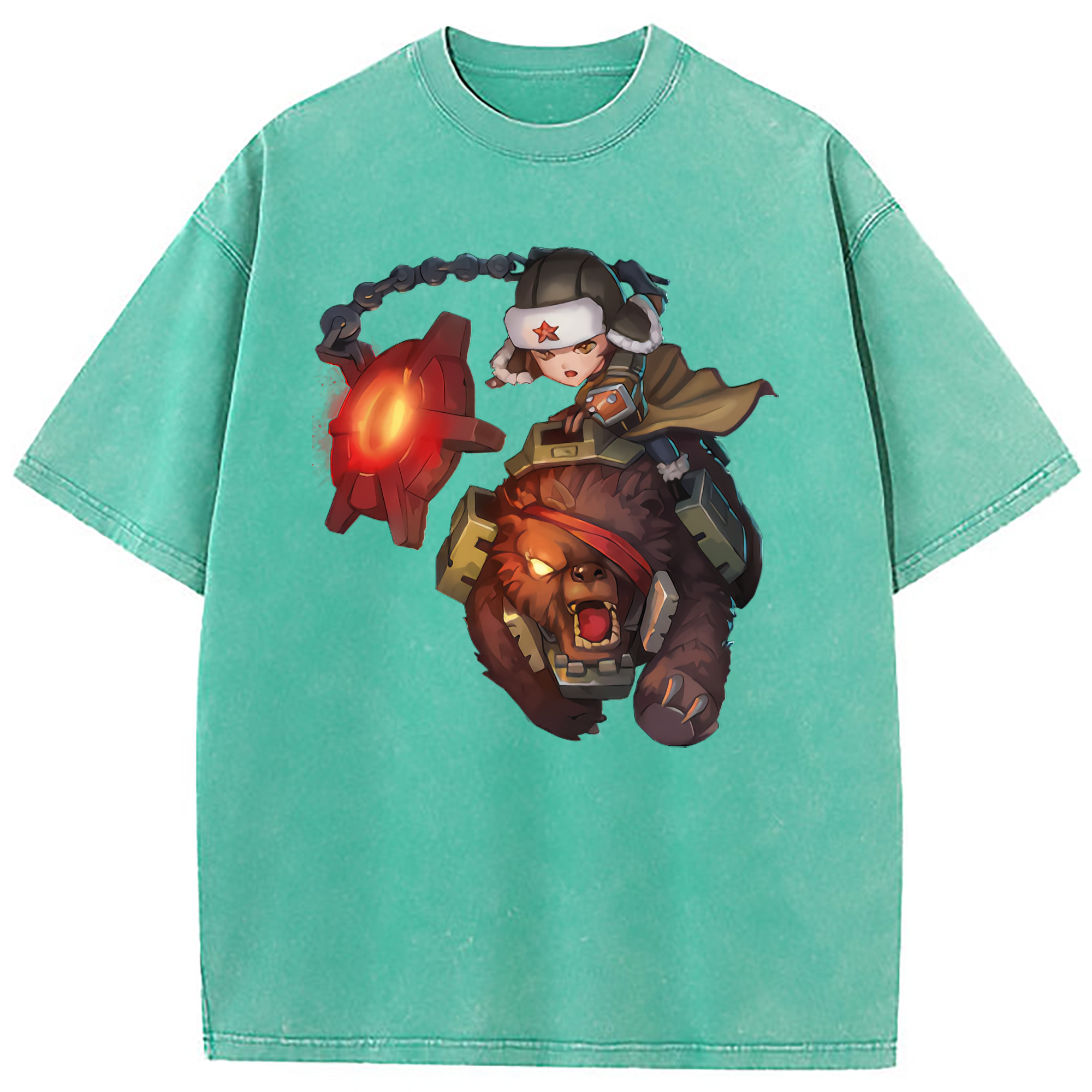 （画像用） リーグ・オブ・レジェンド League of Legends LOL 綿100% ヴィンテージ風 半袖Tシャツ（フロントプリント）